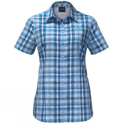 Camisa Jack Wolfskin Fairford Mujer - Azules - Chile PFZ529348